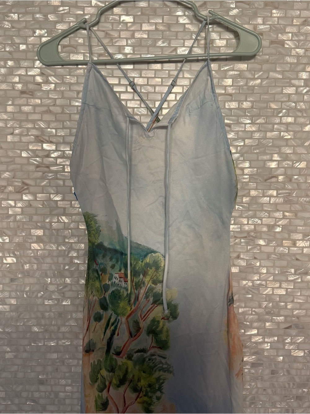 NWT Anthropologie Light Blue Slip Dress